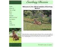 Tablet Screenshot of everlongboxers.com